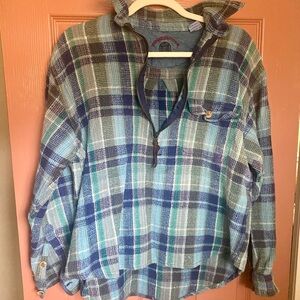 Plaid Pullover Cotton Top